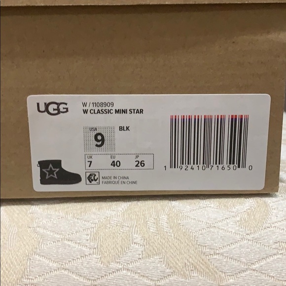 ❤️LAST PAIR ❤️UGG Classic Mini Star size 8 - Picture 4 of 5